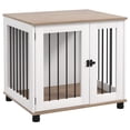 Pawhut Dog Crate Furniture, Side Table Indoor Dog Kennel, End Table