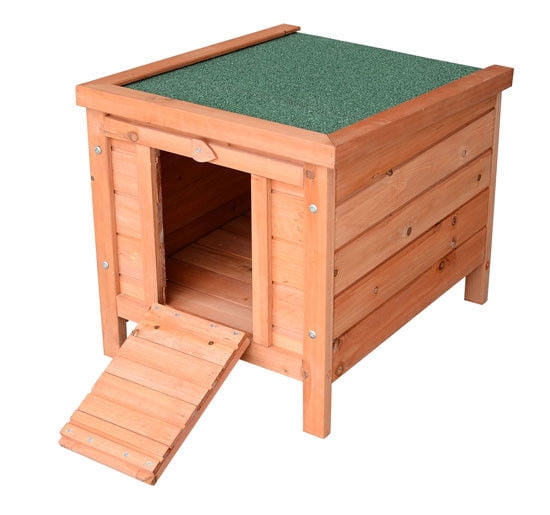 Pawhut Small Wooden Bunny Rabbit/Guinea Pig House