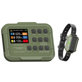 Pawious Wireless Dog Fence and Forbidden Area F910PLus - High Precision Wireless Containment System, Real-Time Monitoring for Up to 5 Acre Coverage Area