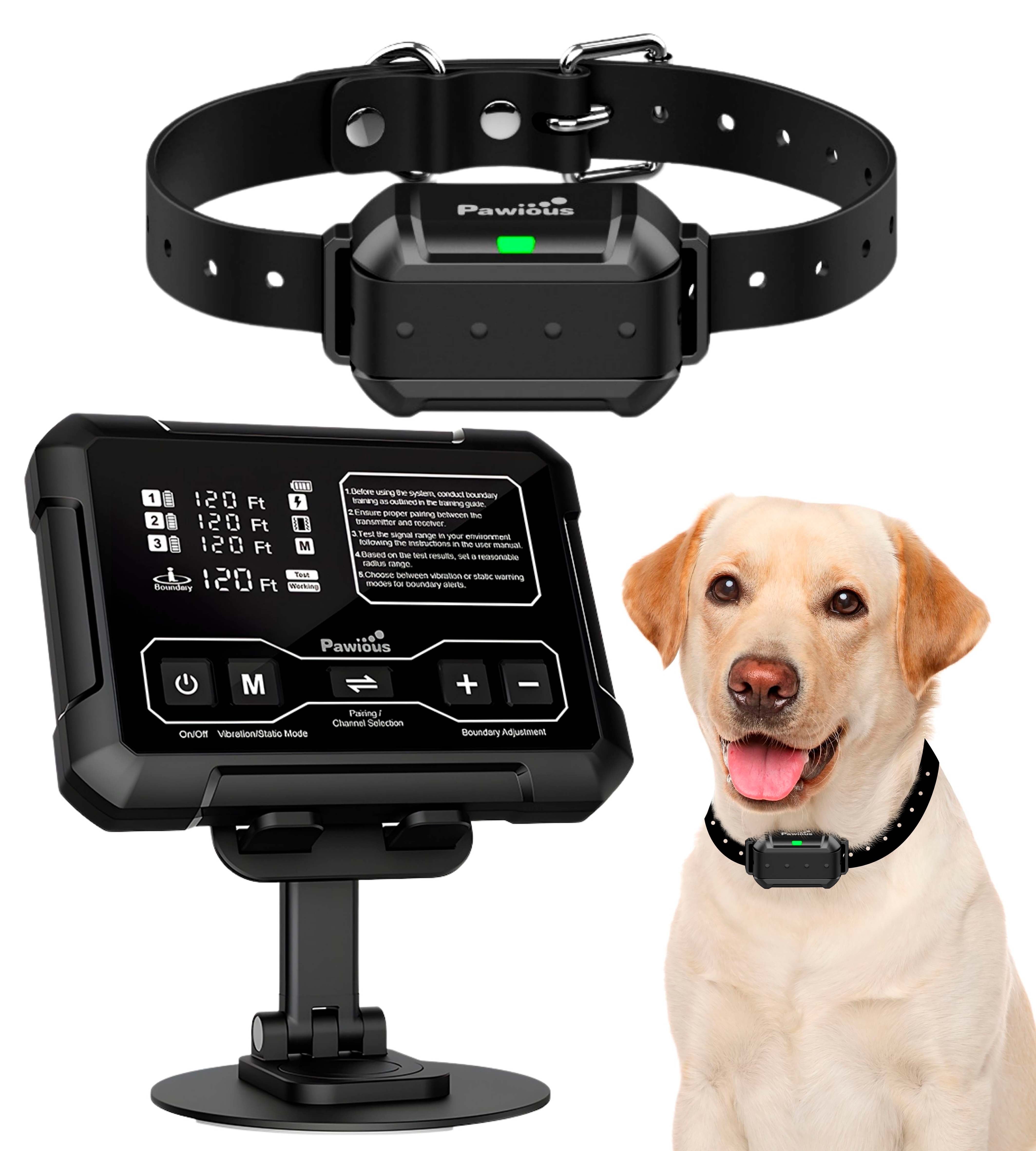 Pawious Wireless Dog Fence, Accurate Radar Boundary, Acre