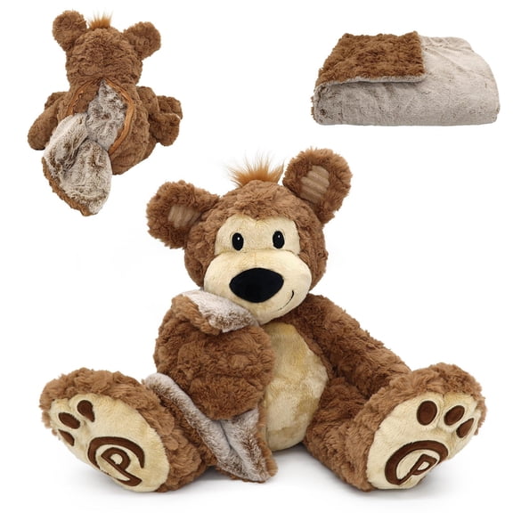 Pawley the Bear Blankie Bestie 2-in-1 Blanket Plush