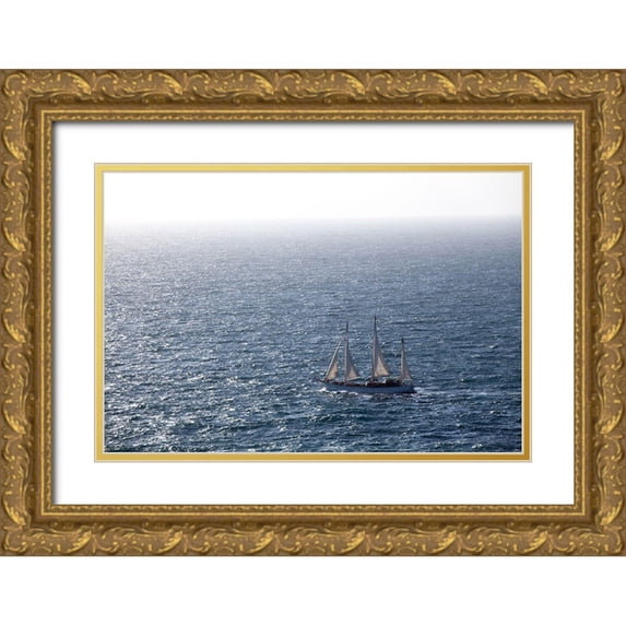 Pawlitzki, Micha 14x11 Gold Ornate Wood Framed with Double Matting Museum Art Print Titled - Hart am Wind