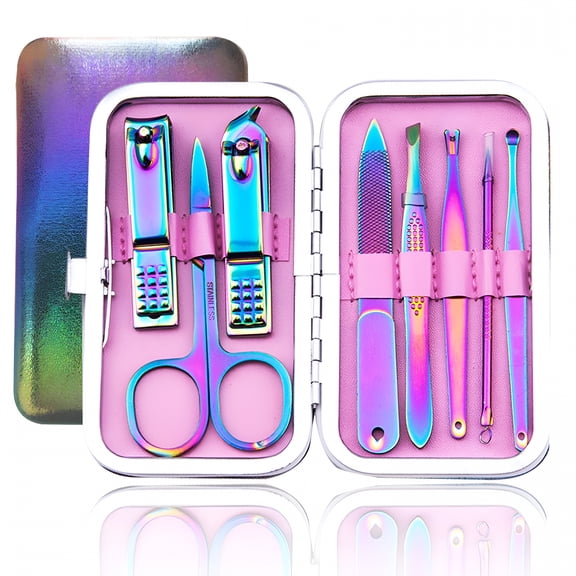 Pawlora 2026 New Manicure Set,8 in 1 Ultra Sharp Sturdy Nail Clippers Sets,Manicure Kit for Men and Women,Professional Nail Care Tools for Fingernails&Toenails,Pedicure Kit with Portable Stylish Case