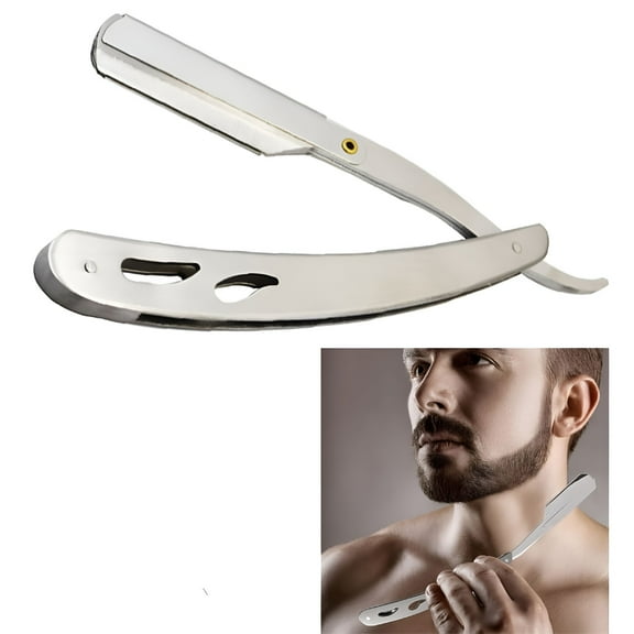 Pawlora 2026 New Old-Fashioned Manual Razor Shave Razor Eyebrow Trimmer Stainless Steel Razor for Men Beard Knife Close Shaving Men'S Manual Shaver for Face,Beard,Eyebrows,Mustache,Sideburns