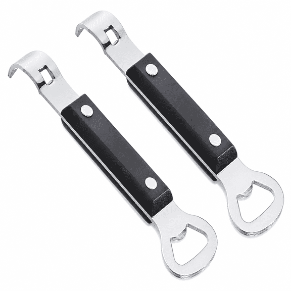 Pawlora 2Pcs Bottle Opener,Stainless Steel Manual Can Punch Bottle Cap Beer Bottle Openers,Dishwasher Safe