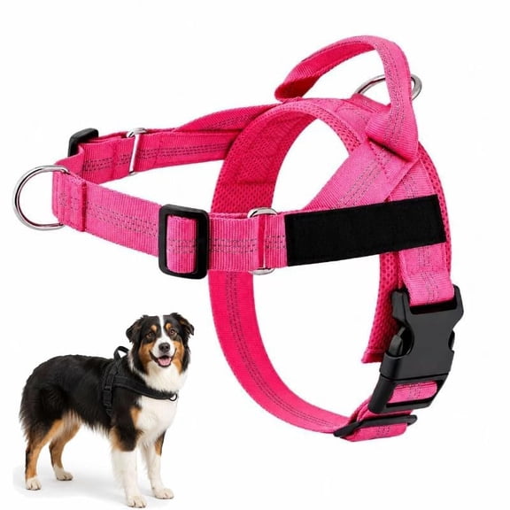 Pawly Lab Co No-Pull Harness,No Pull Dog Harness with Soft Padded Handle, Reflective Adjustable Breathable Mesh Pet Vest,Easy On-Off Soft Padded Harness,Easy for Training Walking for dogs of all size
