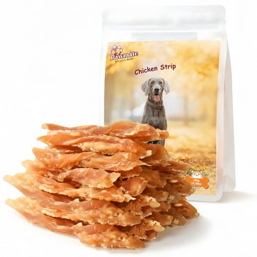 Pawmate Chicken Jerky Dog Treats, Premium Jerky Healthy Snacks for Small Medium Large Dogs, 27-30 ct Packet