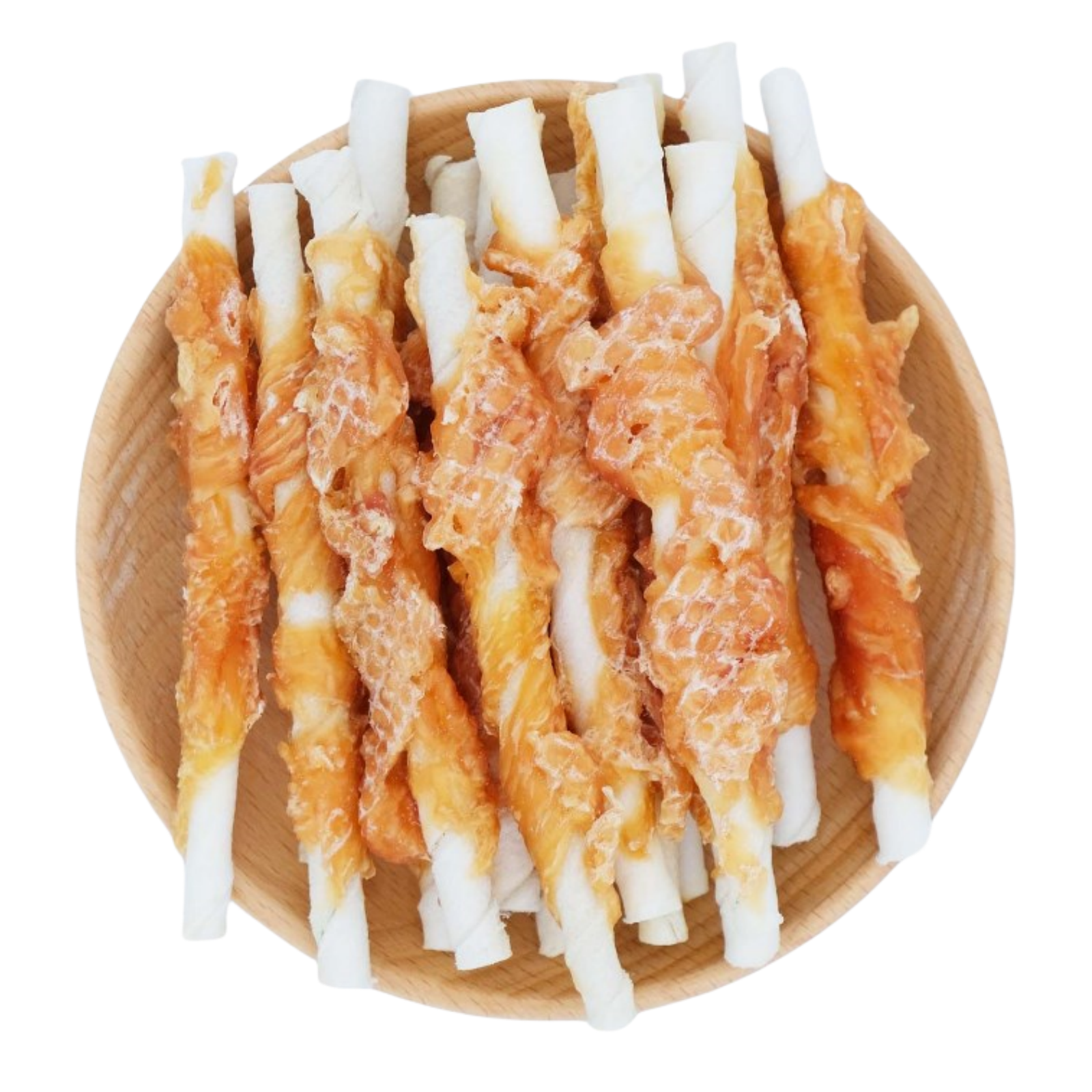 Pawmate Chicken Wrapped Rawhide Sticks, Long Lasting Chewy Calming Dog