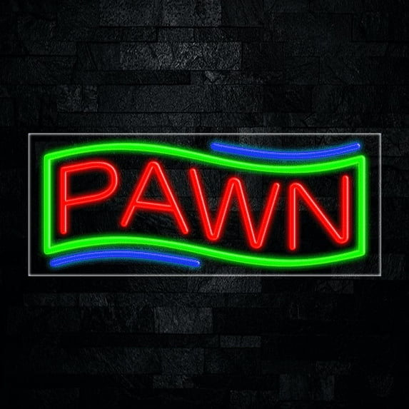Pawn-LED Neon Sign 30"L x 12"H #30865