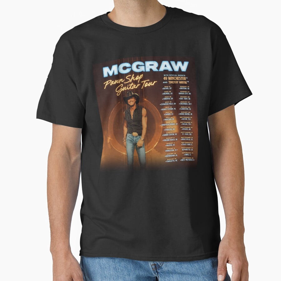 Pawn Shop Guitar Tour Dates Bisalagi Musician T-Shirt - Walmart.com