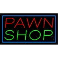 thumbnail image 1 of Pawn Shop LED Neon Sign 13 x 24 - inches, Black Square Cut Acrylic Backing, with Dimmer - Bright and Premium built indoor LED Neon Sign for Pawn store interior decor, and stroefront., 1 of 7