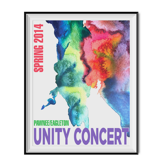 Pawnee Eagleton Unity Concert Poster