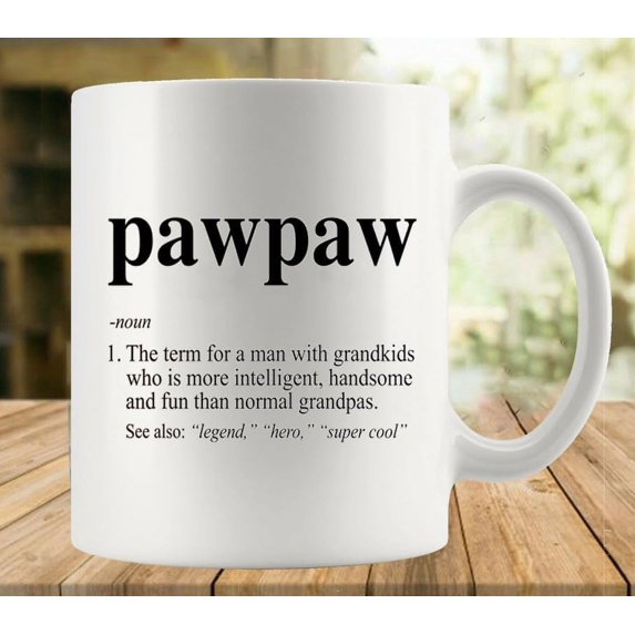 Pawpaw Definition 11Oz Mug, Double Side Printed White Coffee Mug Perfect Funny Gift For Everyone