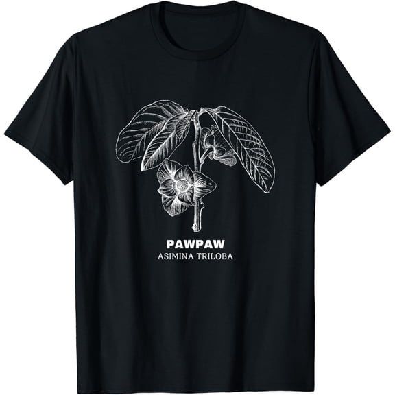 Pawpaw Fruit Tree Botanical Print T-Shirt