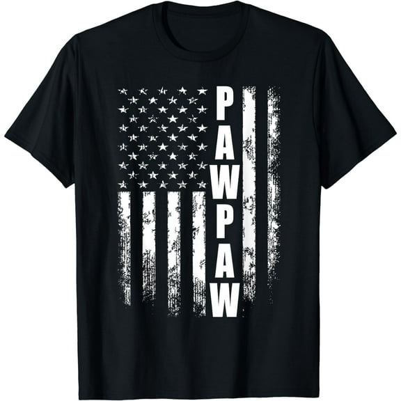 Pawpaw Gift America Flag Gift For Men Father's day T-Shirt