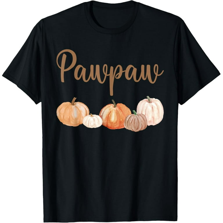Pawpaw of Little Pumpkin First Birthday Autumn Pumpkin T-Shirt