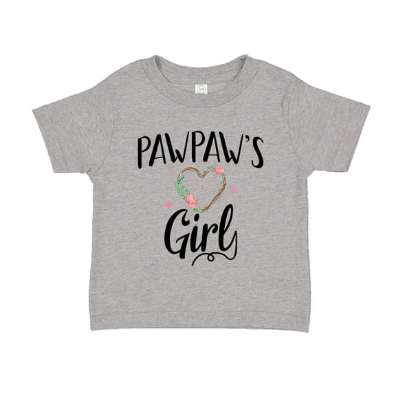 Pawpaw's Girl Toddler T-Shirt 5/6T Athletic Heather