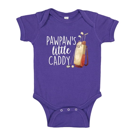 Pawpaw's Little Caddy Baby Bodysuit One Piece 24 mo Purple