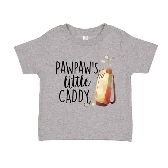 Pawpaw's Little Caddy Toddler T-Shirt 2T Athletic Heather