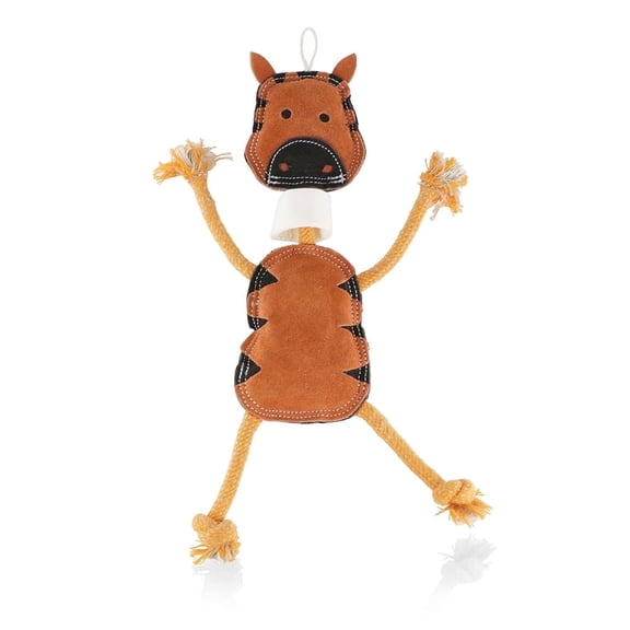 Pawpourri Brown Zebra Rope and Chew Toy for Dogs and Cats