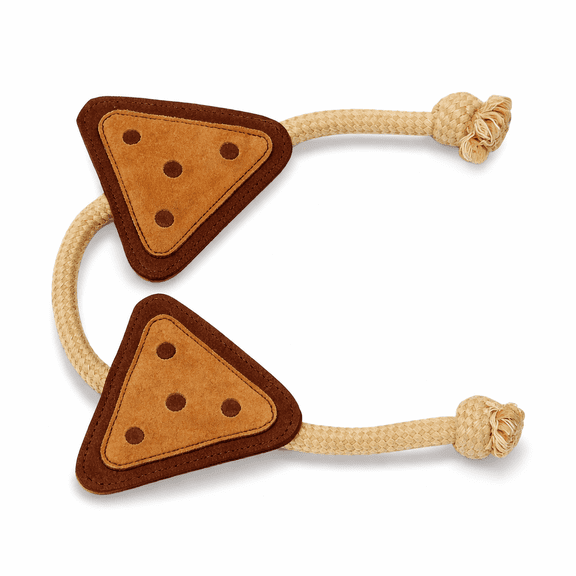 Pawpourri Double Triangle Rope Toy, 1-Piece, for Dogs