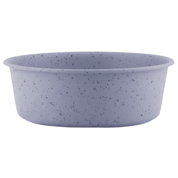 Premium Anti-Skid Stainless Steel Dog Bowl, Easy to Clean Pet Feeder by Pawpourri, 32.1 fl oz, Grey