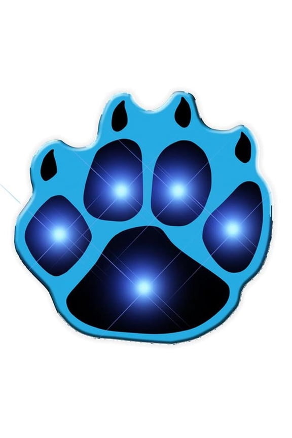3475000 Pawprint Flashing Body Light Lapel Pins