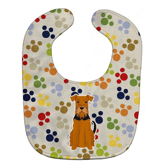 Pawprints Airedale Baby Bib