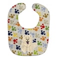 thumbnail image 1 of Pawprints Chow Chow White Baby Bib, 1 of 3
