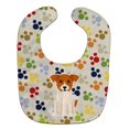 thumbnail image 1 of Pawprints Jack Russell Terrier Baby Bib, 1 of 3