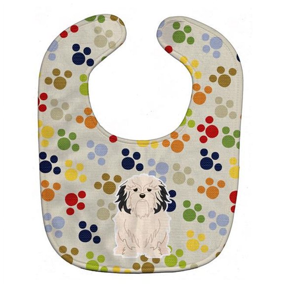 Pawprints Lowchen Baby Bib