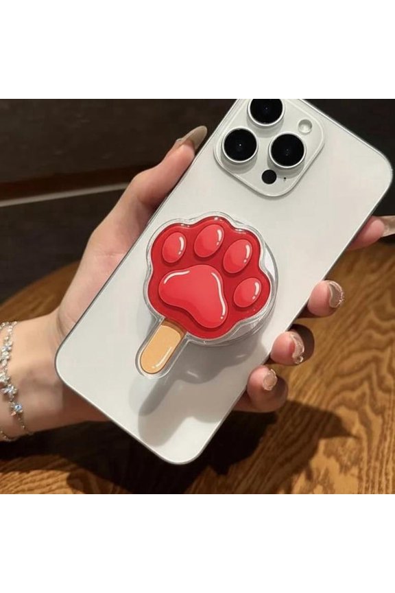 Pawpsicle Magnetic Phone Grip, Magnetic Holder with Aesthetic Design, Secure Attachment for iPhone