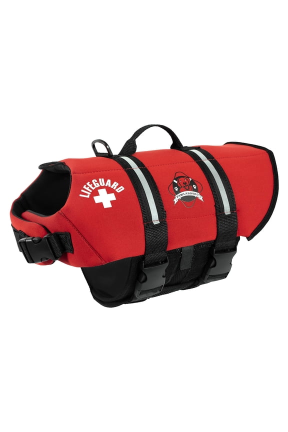 Dog Life Jacket - Keep Your Canine Safe with a Neoprene Life Vest for All Sizes - From XX-Small to X-Large Designer Life Jackets - Perfect for Swimming and Boating - Red, Small