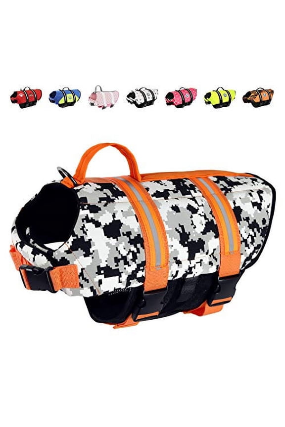 Dog Life Jacket - Keep Your Canine Safe with a Nylon Life Vest - Designer Life Jackets - Perfect for Swimming and Boating - Nautical Dog, Small