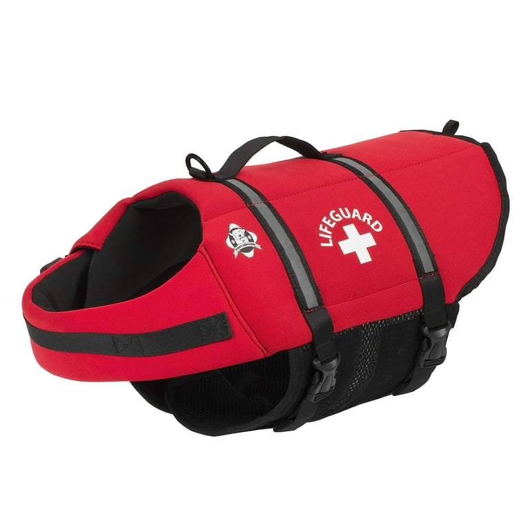 Paws Aboard Dog Life Jacket Keep Your Canine Safe with a Neoprene Life Vest Designer Life Jackets Perfect for Swimming and Boating Red Small