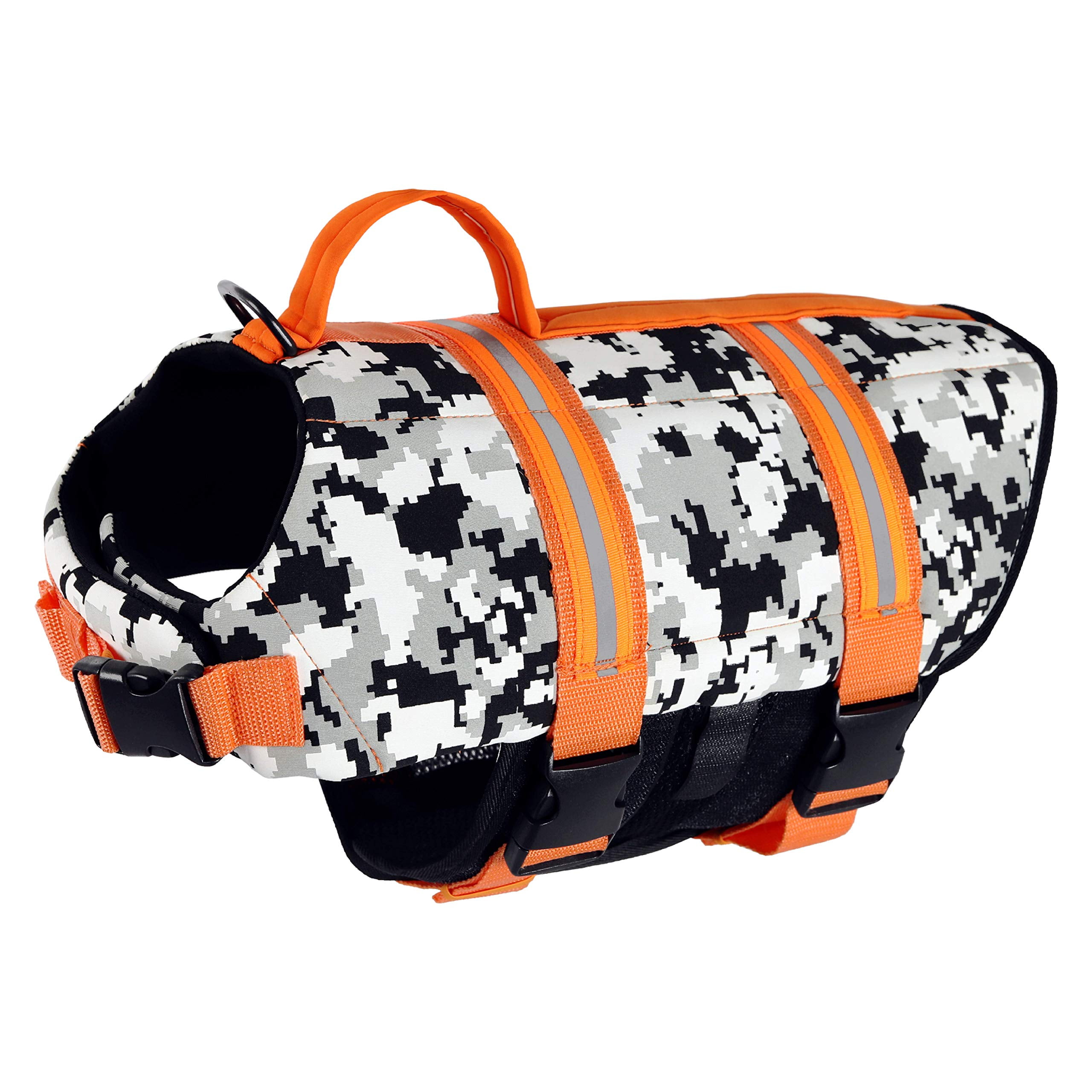Paws Aboard Dog Life Jacket, Neoprene Dog Life Vest for Swimming and