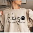 thumbnail image 1 of Paws And Enjoy Dog Quote Sweatshirt - Dog Mom Tshirt All Size S-5XL, 1 of 5