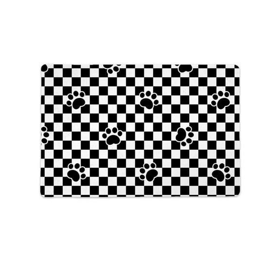 Paws And Tiles Mat Rectangle  -Image by Shutterstock,