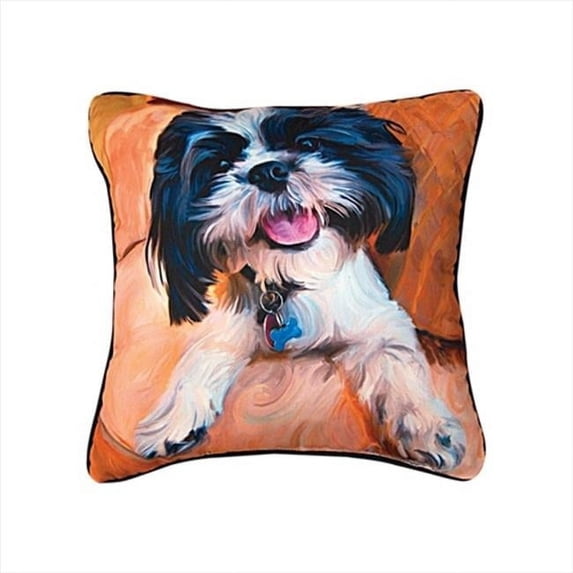 Paws And Whiskers Shihtzu Baby Printed Pillow 18 X 18 in.