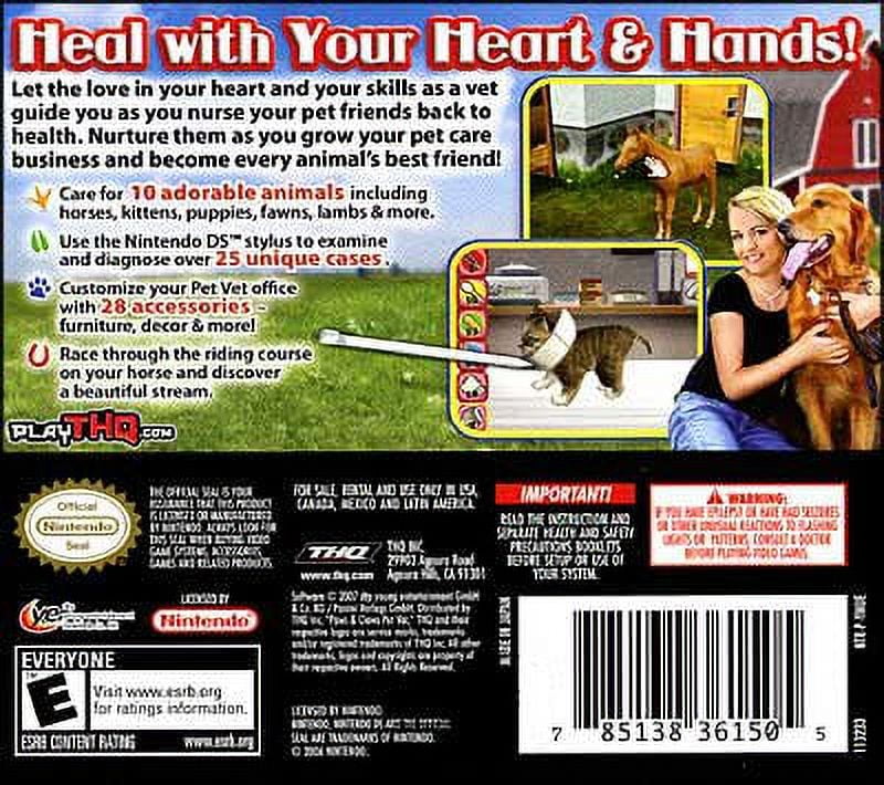 Pre-Owned Paws & Claws Pet Vet 2 Healing Hands Nintendo DS