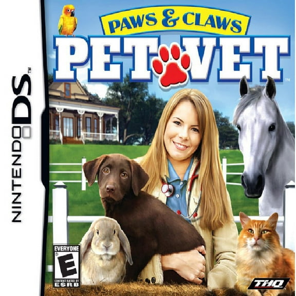 Restored Paws & Claws: Pet Vet by THQ for Nintendo DS & DSi, Physical Format