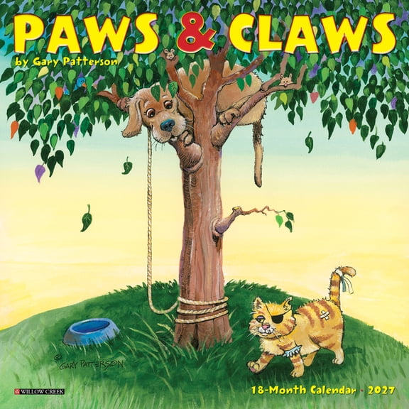 Paws & Claws by Gary Patterson 2027 7 X 7 Mini Wall Calendar, (Paperback)