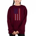 thumbnail image 1 of Paws Flag - Girl's Word Art Crewneck Sweatshirt, 1 of 3