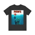 thumbnail image 1 of Paws Funny Cat Cult Movie Shirt Shark Cat Funny Graphic Novelty T-Shirt, 1 of 4