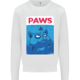Paws Funny Cat and Goldfish Parody Mens Sweatshirt Jumper