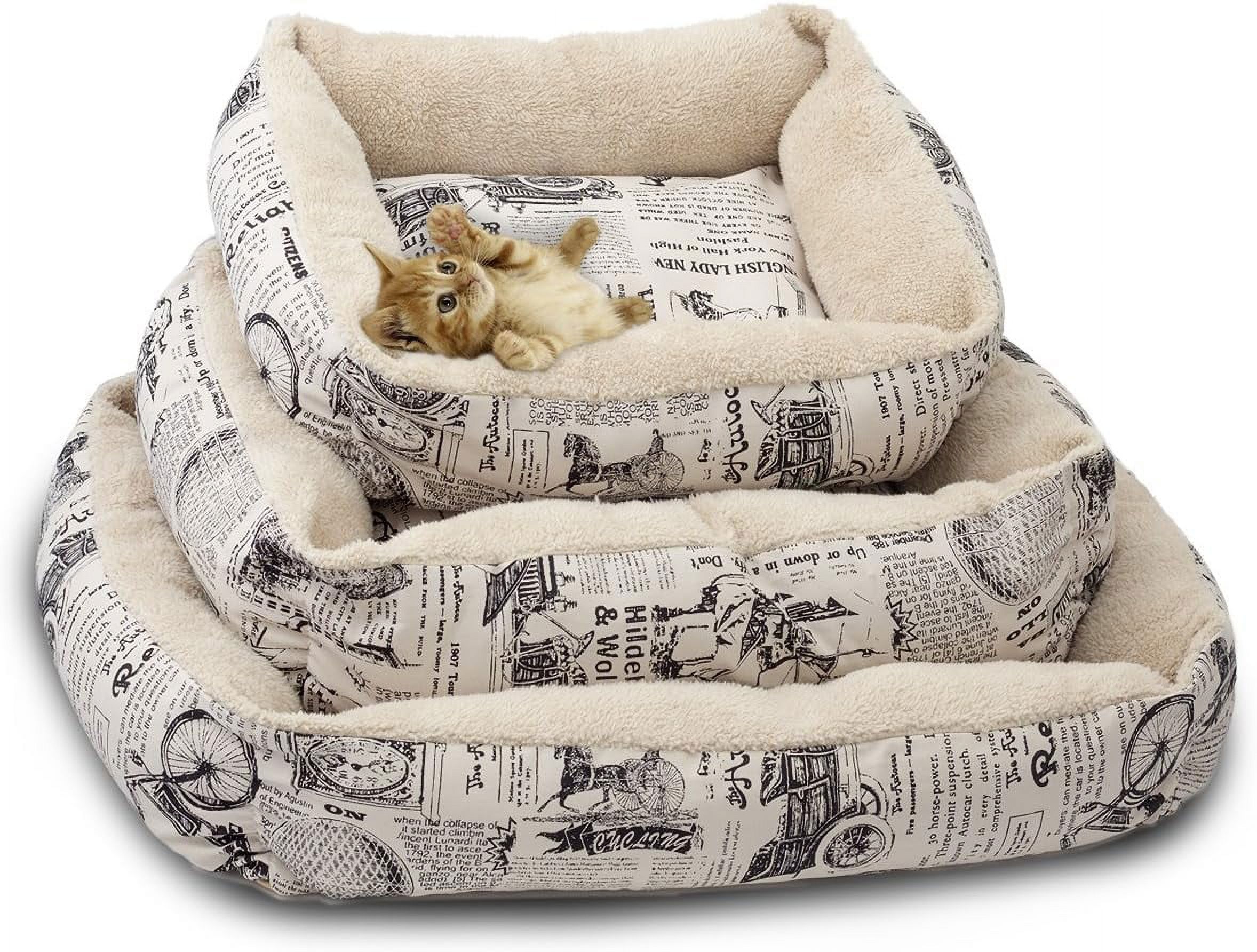 FurHaven Pet Kennel Pad Ultra Plush Bolster Pet Bed for Kennels