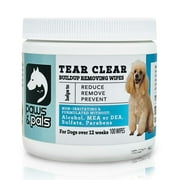 Paws & Pals Pet Wipes Tear Clear Build-up Removing Wipes for Dog and Cat (100 Count)
