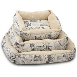 Slhenay Puppy Beds Sofa Bed Rectangle Washable Dog Bed Warming Comfortable Square Pet Bed Simple Design Style Durable Dog Crate Bed for Medium Small Dogs Gray Small Walmart