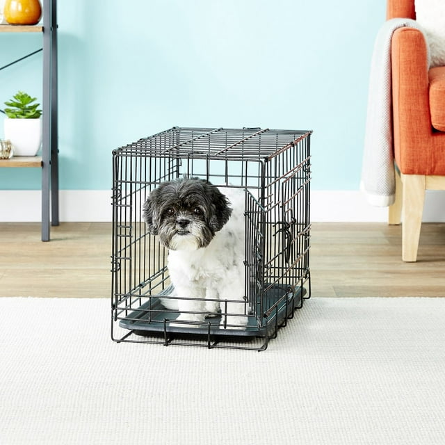 Paws & Pals Wire Dog Crate with Tray Single Door (20-inch)(XX-Small)