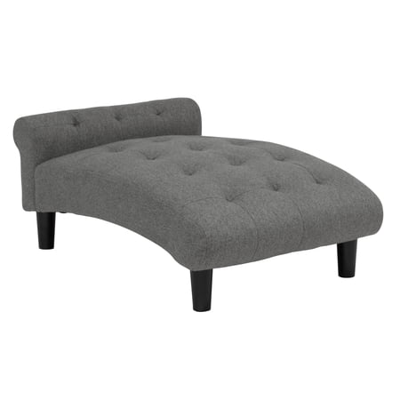 Paws & Purrs Luxury Cat Chaise Lounge Sofa – Tufted Raised Pet Bed | Plush 4? Cushion, Elegant Furniture for Cats or Dogs, Easy-Assemble, Gray